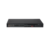 DH-PFS3226-24ET-240 - DAHUA Switch con 26 porte 24 ethernet PoE 10/100Mbps lessthan 240W + 2 Gigabit Combo