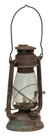Biscottini Vecchia lanterna miniera a petrolio in metallo L15xPR15xH32 cm finiture assortite
