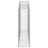 Cesto Gabbione ad Arco 200x30x100/120 cm Ferro Zincato