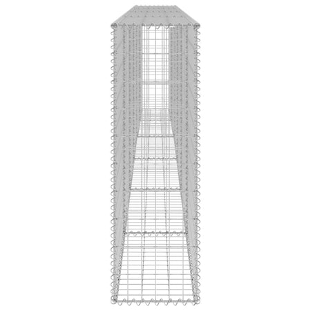 Gabbione con Copertura in Acciaio Zincato 300x30x100 cm