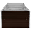 Letto Rialzato Giardino Marrone 320x80x45 cm in Acciaio Zincato
