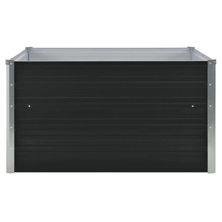 Letto Coltura Rialzato 100x100x45 cm Acciaio Zincato Antracite