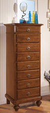 MOBILI 2G - CASSETTIERA IN LEGNO 8 CASSETTI GREZZO L.55 P.45 H.149 (707)