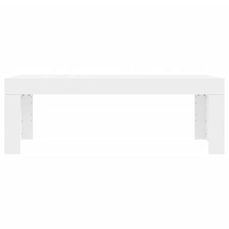 Tavolino da Salotto Bianco 102x50x36 cm in Legno Multistrato
