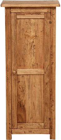 Biscottini Stipetto Country in legno massello di tiglio finitura naturale L40xPR25xH98 cm. Made in Italy