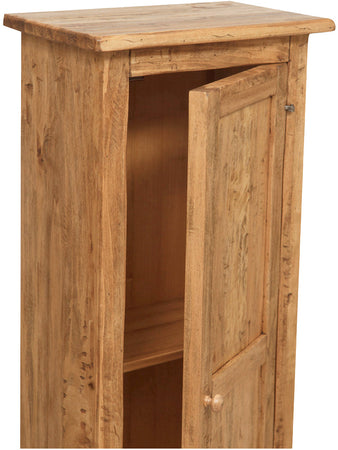 Biscottini Stipetto Country Mobile legno massello tiglio finitura naturale 40x25x98