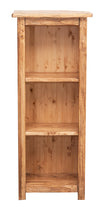 Biscottini Piccola libreria Country in legno massello di tiglio finitura naturale L40xPR25xH98 cm. Made in Italy