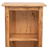 Biscottini Piccola libreria Country in legno massello di tiglio finitura naturale L40xPR25xH98 cm. Made in Italy