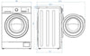SanGiorgio Lavatrice Slim SLIM-FS714CA9 7kg 1400 giri/min A Bianco Caricamento frontale