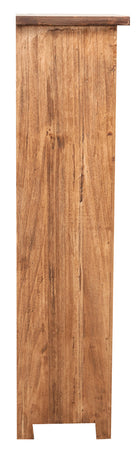 Biscottini Piccola libreria Country in legno massello di tiglio finitura naturale L40xPR25xH98 cm. Made in Italy