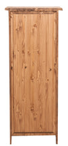 Biscottini Piccola libreria Country in legno massello di tiglio finitura naturale L40xPR25xH98 cm. Made in Italy