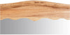 Biscottini Specchiera a muro in legno massello di tiglio finitura naturale L90xPR5xH83 cm Made in Italy