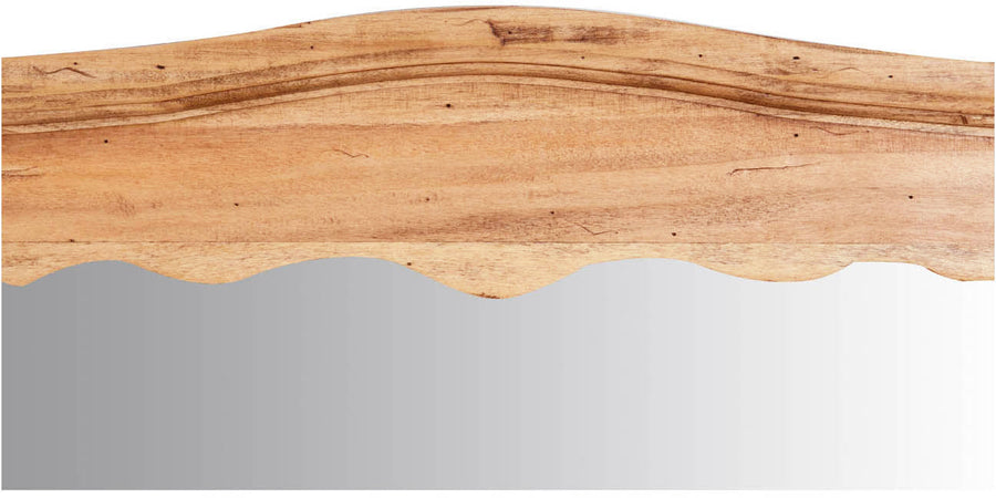 Biscottini Specchiera a muro Biscottini legno massello tiglio naturale 90x5x83 Made in