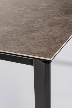 Tavolo "Briva" allungabile rettangolare con piano in ceramica e supporto in mdf