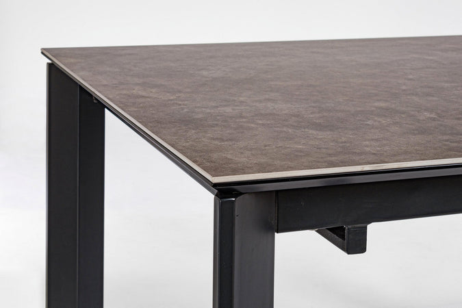 Tavolo "Briva" allungabile rettangolare con piano in ceramica e supporto in mdf