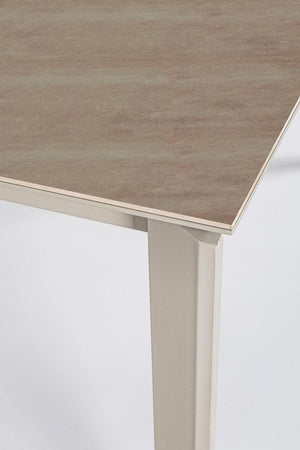 Tavolo "Briva" allungabile rettangolare con piano in ceramica e supporto in mdf