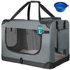 Borsa Trasportino Animali Domestici Pieghevole 70x50 H 52cm Cani e Gatti Grigio