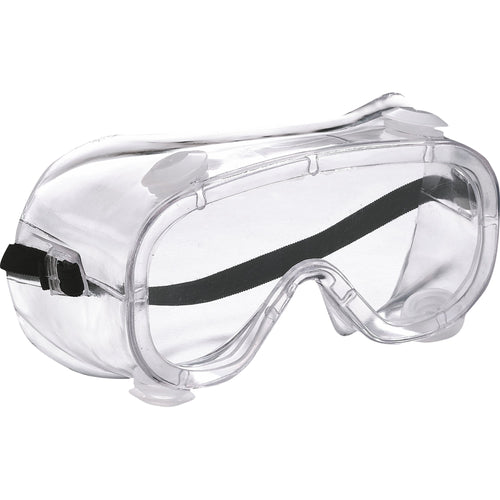 Occhiale a Mascherina in Plastica 102-3 con Fascia Elastica Neri Safety