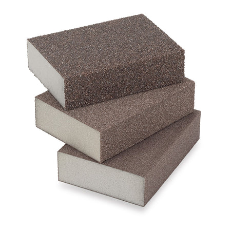 Spugna abrasiva 95x68x24mm per levigatura carta vetro legno - 2pz