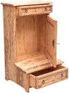 Biscottini Inginocchiatoio in legno massello di tiglio finitura naturale L60xPR47xH96 cm. Made in Italy