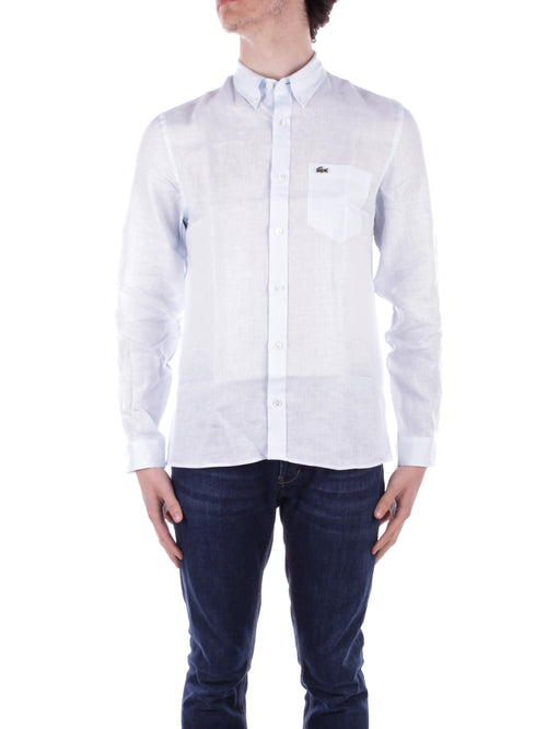 Lacoste Camicie Celeste da uomo