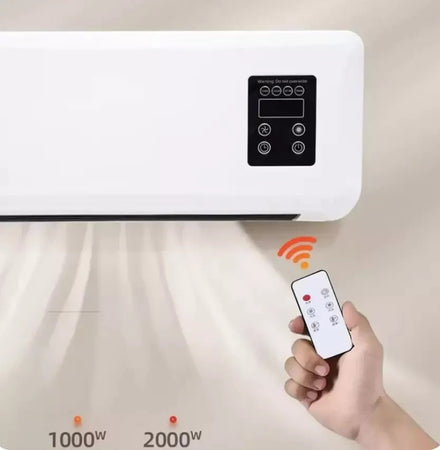 TERMOVENTILATORE RISCALDATORE CONDIZIONATORE PORTATILE DA PARETE VENTILATORE