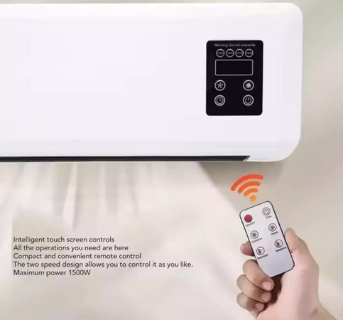 TERMOVENTILATORE RISCALDATORE CONDIZIONATORE PORTATILE DA PARETE VENTILATORE