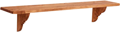 Biscottini Mensola da Parete Biscottini Legno Massello Tiglio Naturale 120x22x22 Made Italy