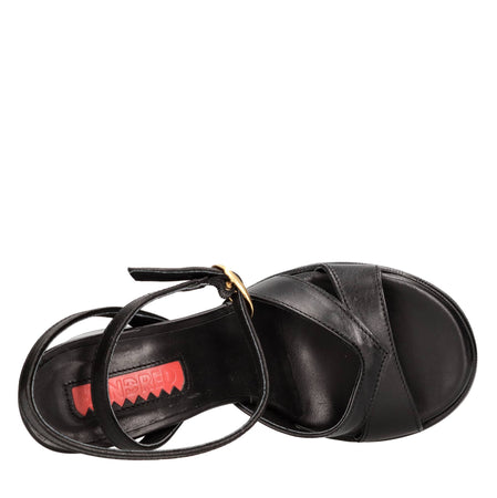 HUNDRED 100 Sandali Nero da donna