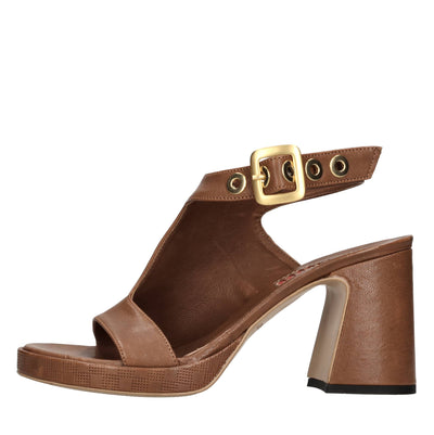 HUNDRED 100 Sandali Marrone da donna