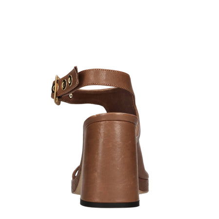 HUNDRED 100 Sandali Marrone da donna