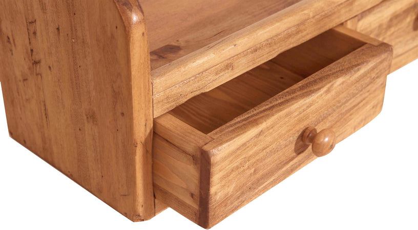 Biscottini Piattaia Country Biscottini legno massello tiglio naturale 79x18x68 2 ripiani 3