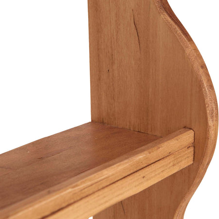 Biscottini Piattaia Country Biscottini legno massello tiglio naturale 79x18x68 2 ripiani 3