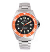 Orologio LORENZ uomo Aquitania automatico 1000 M acciaio / arancione
