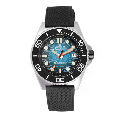 Orologio LORENZ uomo Aquitania automatico 1000 M acciaio / sea