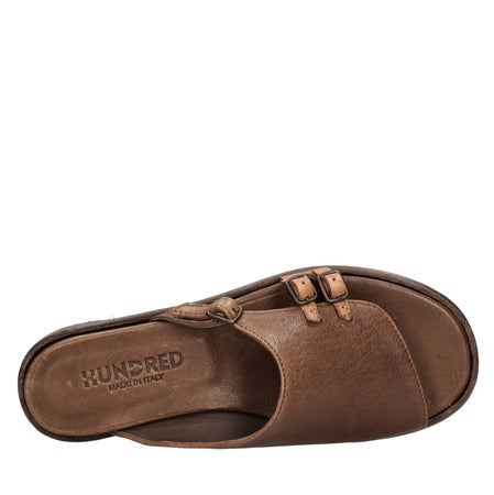 HUNDRED 100 Sandali Marrone da donna