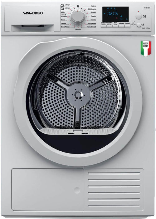 SanGiorgio SDR9P Asciugatrice 9 kg A++ Pompa di Calore Libera Installazione