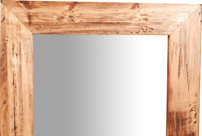 Biscottini Specchiera Muro Rettangolare 60x3x90 Tiglio Naturale Biscottini Made Italy