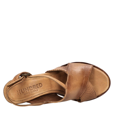 HUNDRED 100 Sandali Marrone da donna