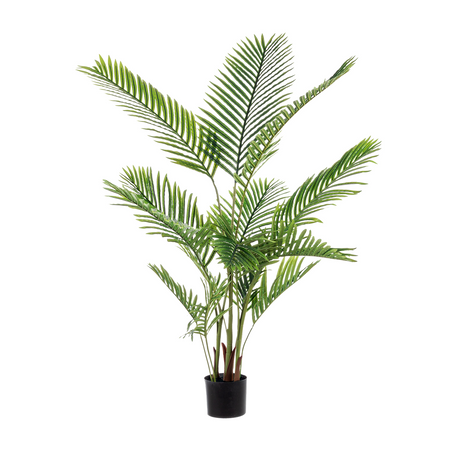 Pianta artificiale "Kenzia" da interno ed esterno decorazione moderna con vaso