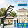 LAMPIONE SOLARE LED 6500K 100W 200W 300W 400W SENSORE TELECOMANDO E STAFFA IP65