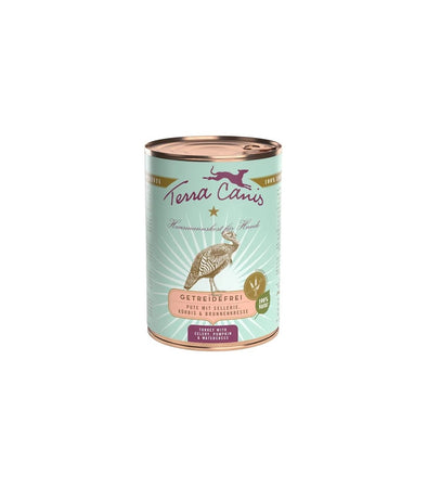 Terra Canis grain-free tacchino con sedano, zucca e crescione d'acqua 400 gr