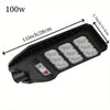 LAMPIONE SOLARE LED 6500K 100W 200W 300W 400W SENSORE TELECOMANDO E STAFFA IP65