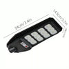 LAMPIONE SOLARE LED 6500K 100W 200W 300W 400W SENSORE TELECOMANDO E STAFFA IP65