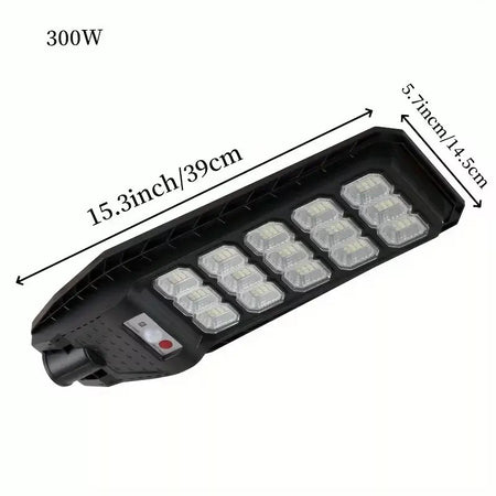 LAMPIONE SOLARE LED 6500K 100W 200W 300W 400W SENSORE TELECOMANDO E STAFFA IP65