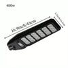 LAMPIONE SOLARE LED 6500K 100W 200W 300W 400W SENSORE TELECOMANDO E STAFFA IP65