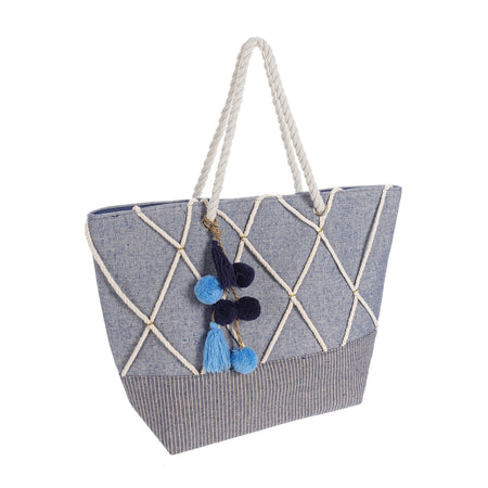 Borsa da mare Sciacca in iuta e corde spesse in cotone leggere