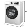 Hisense WFQP7012EVM Lavatrice Caricamento Frontale 7kg 1200 Giri/min Classe C Bianco