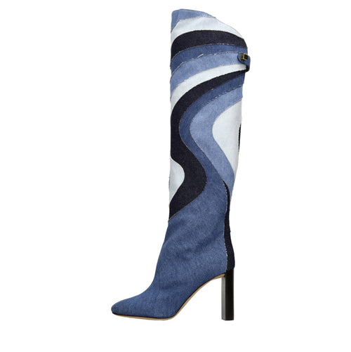 SKORPIOS Maison Stivali Blu da donna