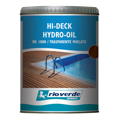 Renner RK 1000 750ml trasparente mielato olio per decking bordi piscina deck verande passerelle